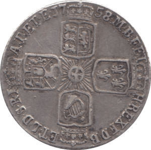 1758 SIXPENCE ( GVF )