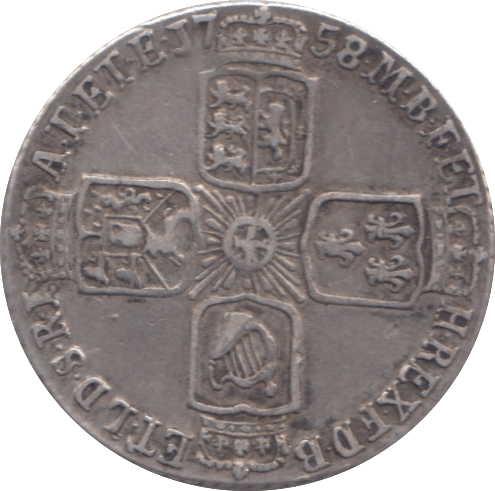 1758 SIXPENCE ( GVF )