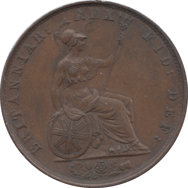 1837 HALFPENNY ( GVF ) - HALFPENNY - Cambridgeshire Coins