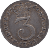 1762 MAUNDY THREEPENCE ( VF ) 11