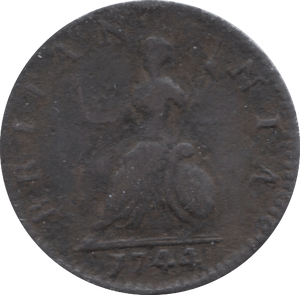 1744 FARTHING ( FINE )