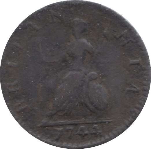 1744 FARTHING ( FINE )