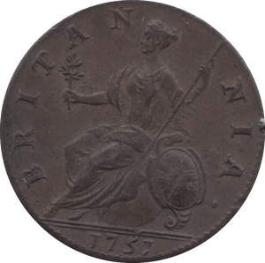 1757 HALFPENNY ( GEF )