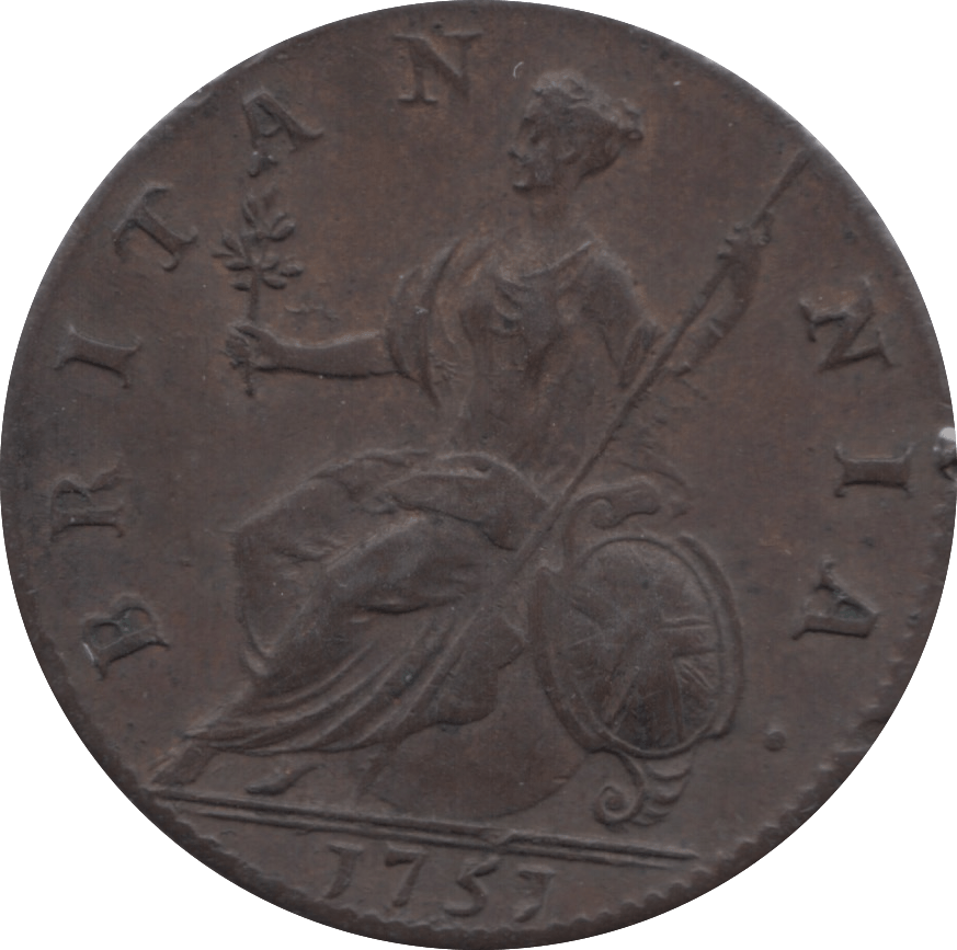 1757 HALFPENNY ( GEF )