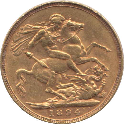 1894 GOLD  SOVEREIGN ( GVF ) 2