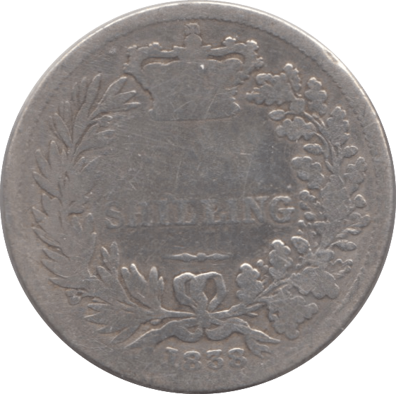 1838 SHILLING (FAIR) 2 - ONE SHILLING - Cambridgeshire Coins