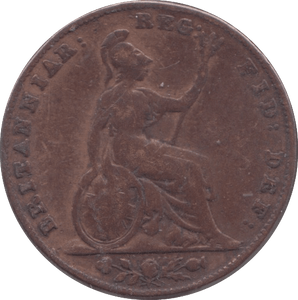 1845 FARTHING ( FAIR ) 2 - Farthing - Cambridgeshire Coins