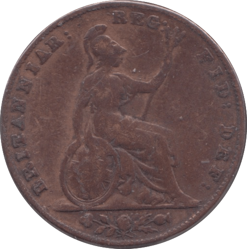 1845 FARTHING ( FAIR ) 2 - Farthing - Cambridgeshire Coins