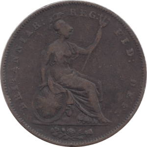 1851 PENNY ( FINE ) 3 - Penny - Cambridgeshire Coins