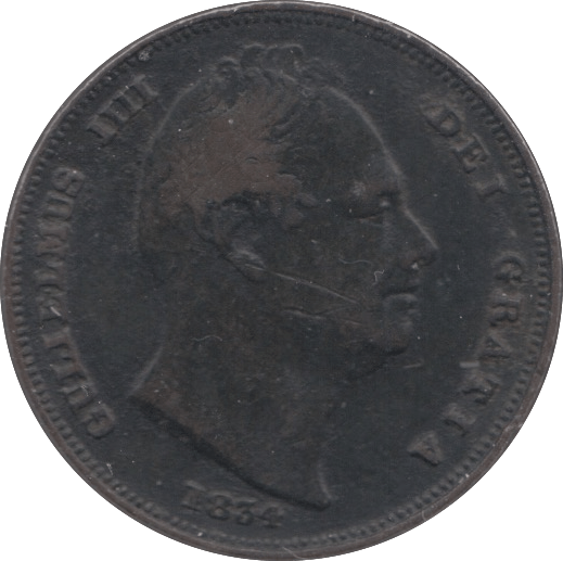 1834 FARTHING ( GF ) 2 - Farthing - Cambridgeshire Coins