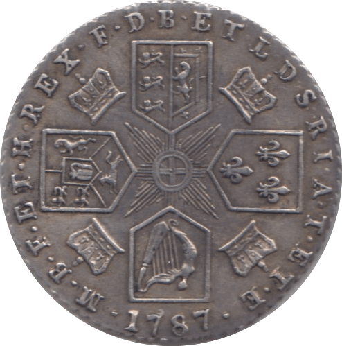 1787 SIXPENCE ( EF )