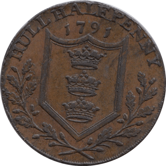 1791 Hull Half Penny Token