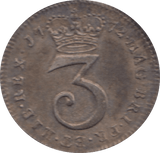 1772 MAUNDY THREEPENCE ( AUNC )