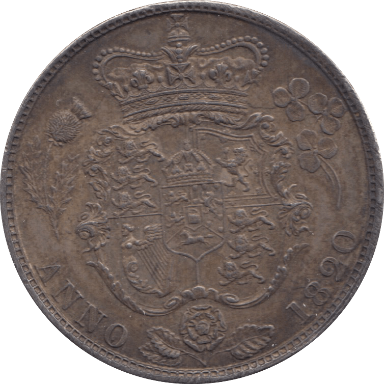 1820 HALFCROWN ( AUNC )