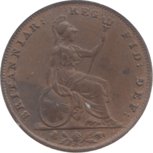 1854 FARTHING ( AUNC ) - Farthing - Cambridgeshire Coins