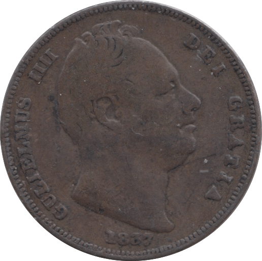 1837 FARTHING ( NF ) 2 - Farthing - Cambridgeshire Coins