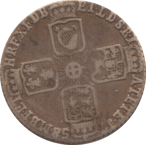 1758 SIXPENCE ( FINE ) 4