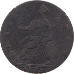 1773 HALFPENNY ( VF ) 3