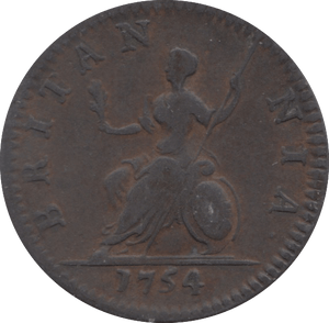 1754 FARTHING ( VF ) 4