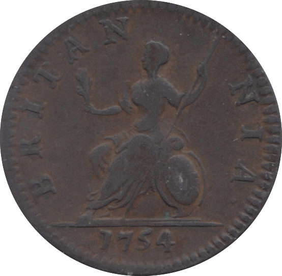 1754 FARTHING ( VF ) 4