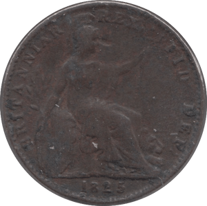 1825 FARTHING ( FINE ) 2 - Farthing - Cambridgeshire Coins