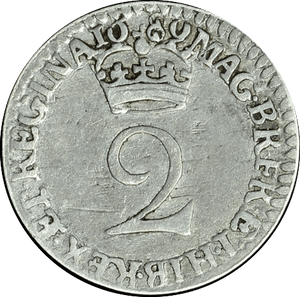 1689 MAUNDY TWOPENCE ( GF ) 1