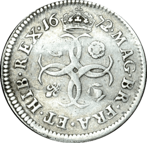 1672 MAUNDY FOURPENCE ( F )