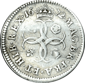 1672 MAUNDY FOURPENCE ( F )