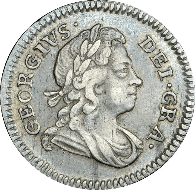 1717 MAUNDY FOURPENCE ( VF )