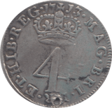 1713 MAUNDY FOURPENCE  HOLED ( GF ) 3