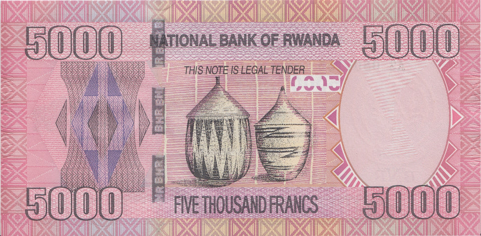 BANK OF RWANDA 5000 FRANCS BANKNOTE REF 1548 World Banknotes Cambridgeshire  Coins – Cambridgeshire Coins