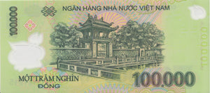 BANK OF VIETNAM 100000 DONG BANKNOTE REF 1543 - World Banknotes - Cambridgeshire Coins