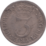 1713 MAUNDY THREEPENCE ( VF ) 1