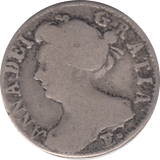 1708 SIXPENCE E ( FAIR )