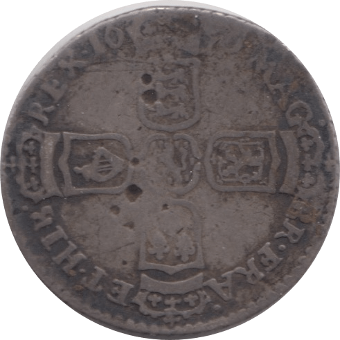 1696 SIXPENCE ( FAIR ) 1 B