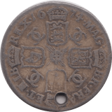 1674 SIXPENCE HOLED ( NF ) 1