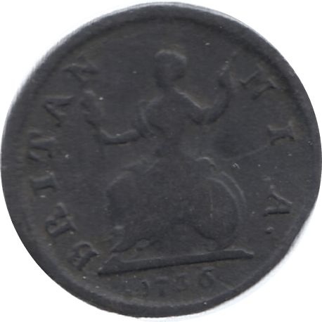 1736 FARTHING ( FINE )