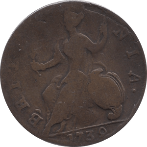 1739 HALFPENNY ( FINE )