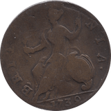 1739 HALFPENNY ( FINE )