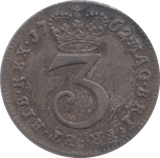 1762 MAUNDY THREEPENCE ( GVF ) 4