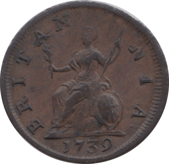 1739 FARTHING ( EF ) 1