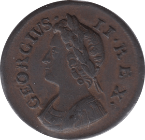 1736 FARTHING ( EF ) 1