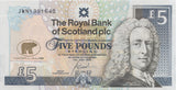 FIVE POUNDS SCOTTISH BANKNOTE REF SCOT-31 - SCOTTISH BANKNOTES - Cambridgeshire Coins