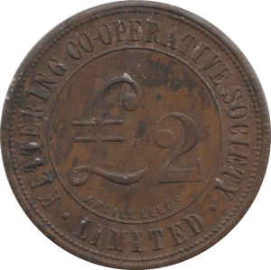 HALFPENNY LEEDS TOKEN KETTERING COOPERATIVE SOCIETY REF 303 - Token - Cambridgeshire Coins