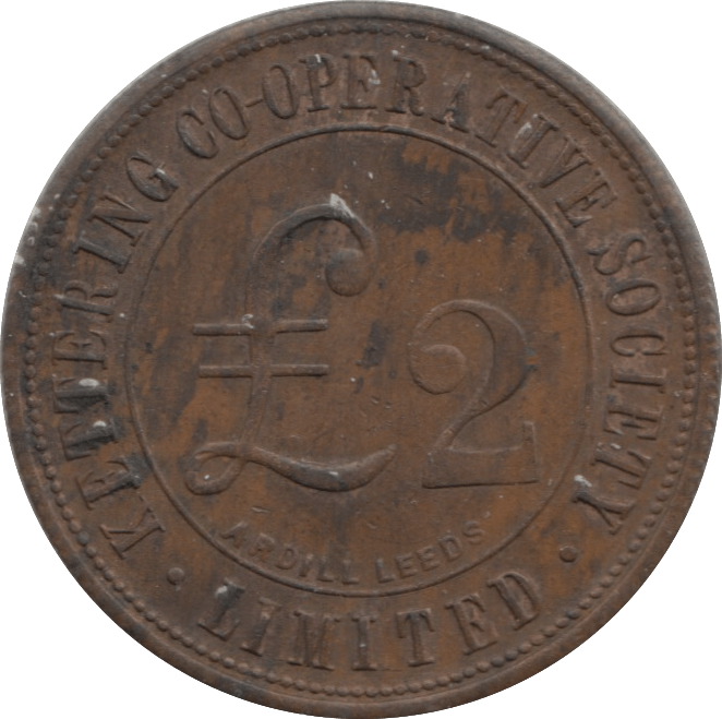 HALFPENNY LEEDS TOKEN KETTERING COOPERATIVE SOCIETY REF 303 - Token - Cambridgeshire Coins