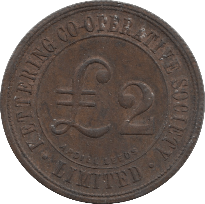 HALFPENNY LEEDS TOKEN KETTERING COOPERATIVE SOCIETY REF 303 - Token - Cambridgeshire Coins