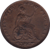 1828 FARTHING ( EF ) PITTING - Farthing - Cambridgeshire Coins