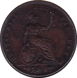 1838 FARTHING ( EF ) - Farthing - Cambridgeshire Coins