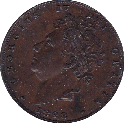 1828 FARTHING ( EF ) - Farthing - Cambridgeshire Coins