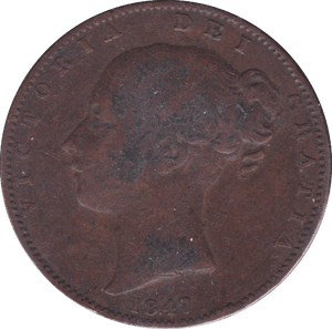 1847 FARTHING ( GF ) B - Farthing - Cambridgeshire Coins